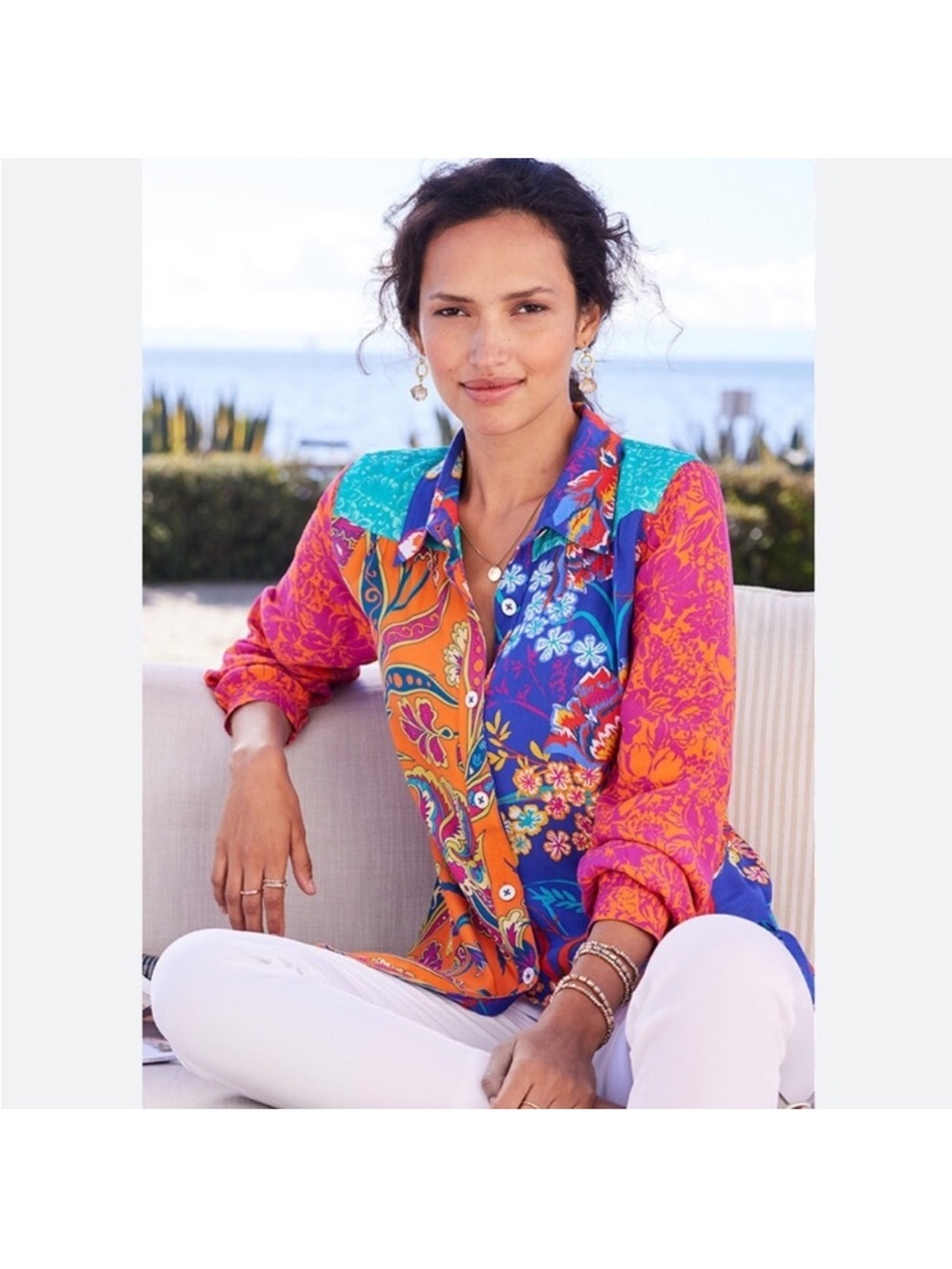 NWT Soft Surroundings Hermosa Tunic Top Size Medium